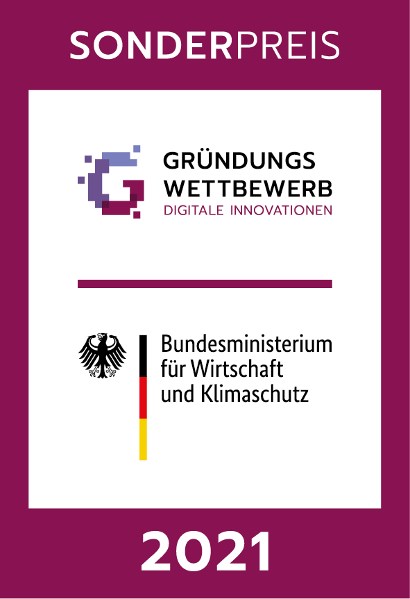 Sonderpreis Gründungswettbewerb Digitale Innovationen 2021 – Bundesministerium für Wirtschaft und Klimaschutz