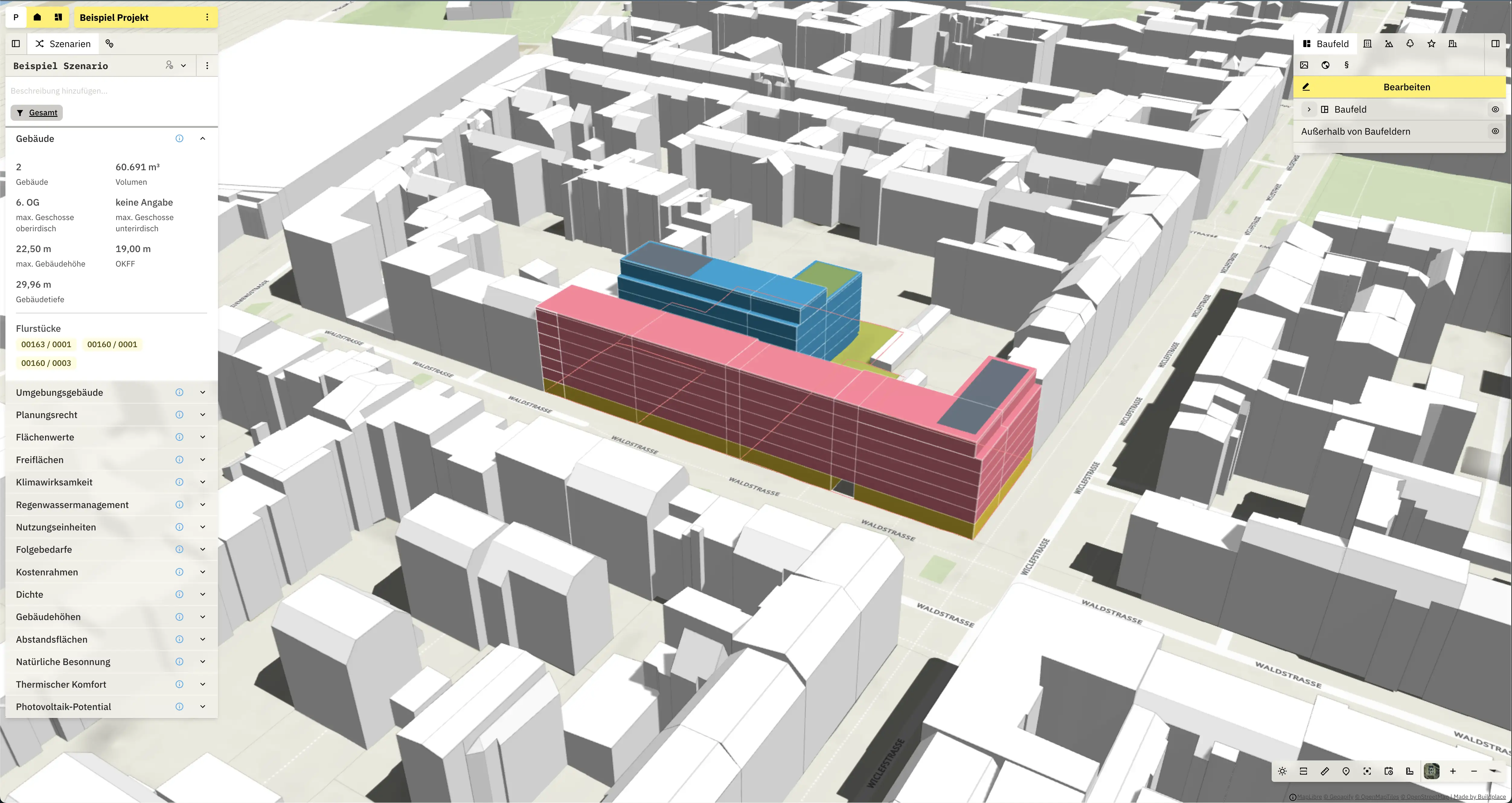 Buildplace liefert Szenario und Planungslogik.