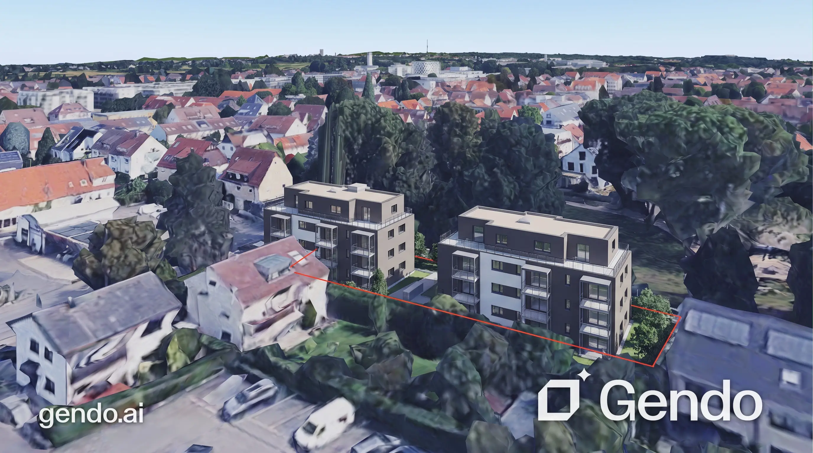 Gendo result: CAD model placed within its environment
