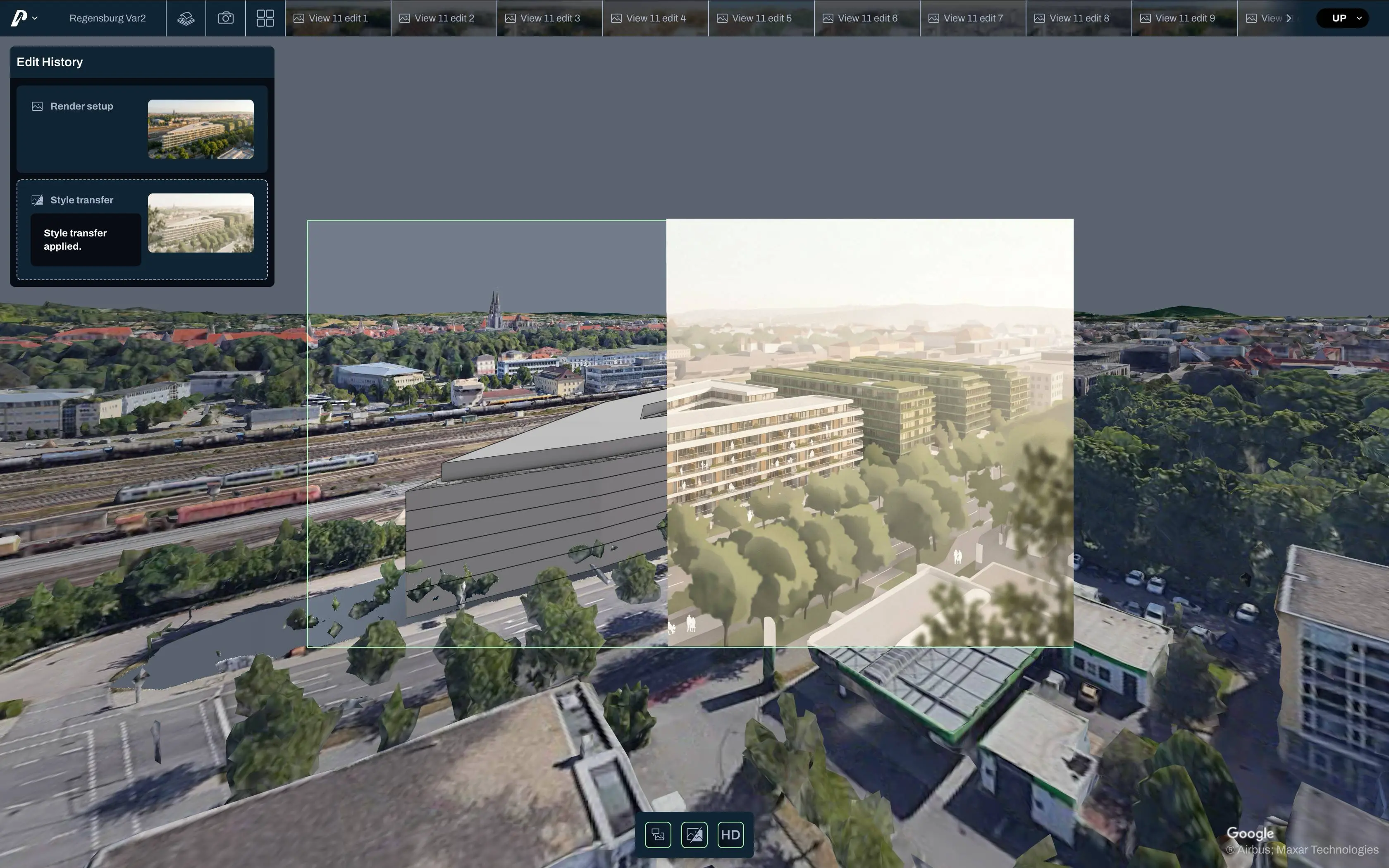 Pelicad verbindet Modell, 3D-Kontext und KI-Ergebnis.